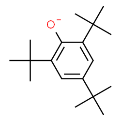 ChemSpider 2D Image | 2,4,6-Tris(2-methyl-2-propanyl)phenolate | C18H29O