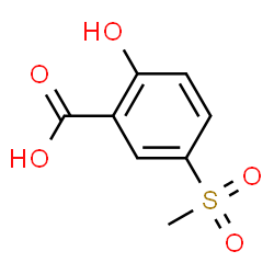 ChemSpider 2D Image | 2-Hydroxy-5-(methylsulfonyl)benzoic acid | C8H8O5S