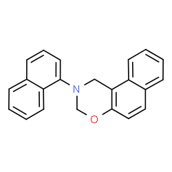 ChemSpider 2D Image | 2-(1-Naphthyl)-2,3-dihydro-1H-naphtho[1,2-e][1,3]oxazine | C22H17NO