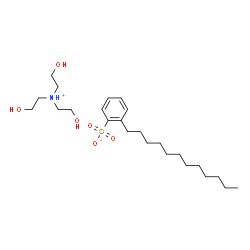 ChemSpider 2D Image | Triethanolamine dodecylbenzenesulfonate | C24H45NO6S