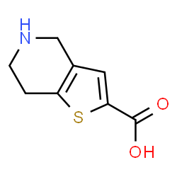 ChemSpider 2D Image | 4,5,6,7-tetrahydrothieno[3,2-c]pyridine-2-carboxylic acid | C8H9NO2S