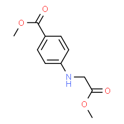 ChemSpider 2D Image | Methyl 4-[(2-methoxy-2-oxoethyl)amino]benzoate | C11H13NO4