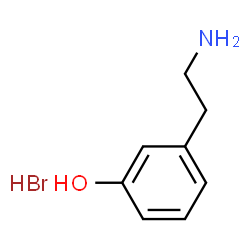 ChemSpider 2D Image | 3-(2-Aminoethyl)phenol hydrobromide (1:1) | C8H12BrNO