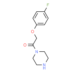 ChemSpider 2D Image | 2-(4-Fluorophenoxy)-1-(1-piperazinyl)ethanone | C12H15FN2O2