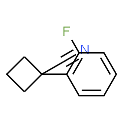 ChemSpider 2D Image | 1-(2-Fluorophenyl)cyclobutanecarbonitrile | C11H10FN