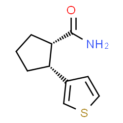 ChemSpider 2D Image | (1S,2R)-2-(3-Thienyl)cyclopentanecarboxamide | C10H13NOS
