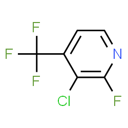 ChemSpider 2D Image | 3-Chloro-2-fluoro-4-(trifluoromethyl)pyridine | C6H2ClF4N