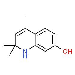 ChemSpider 2D Image | 2,2,4-Trimethyl-1,2-dihydro-7-quinolinol | C12H15NO