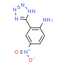 ChemSpider 2D Image | 4-Nitro-2-(1H-tetrazol-5-yl)aniline | C7H6N6O2