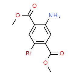 ChemSpider 2D Image | Dimethyl 2-amino-5-bromoterephthalate | C10H10BrNO4