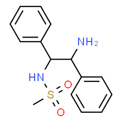 ChemSpider 2D Image | N-(2-Amino-1,2-diphenylethyl)methanesulfonamide | C15H18N2O2S