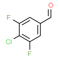 ChemSpider 2D Image | 4-Chloro-3,5-difluorobenzaldehyde | C7H3ClF2O