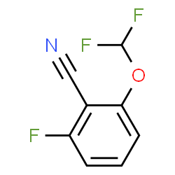 ChemSpider 2D Image | 2-(Difluoromethoxy)-6-fluorobenzonitrile | C8H4F3NO