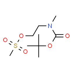 ChemSpider 2D Image | 2-(Methyl{[(2-methyl-2-propanyl)oxy]carbonyl}amino)ethyl methanesulfonate | C9H19NO5S