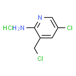 ChemSpider 2D Image | 5-Chloro-3-(chloromethyl)-2-pyridinamine hydrochloride (1:1) | C6H7Cl3N2
