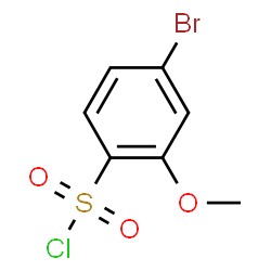 ChemSpider 2D Image | 4-Bromo-2-methoxybenzenesulfonyl chloride | C7H6BrClO3S