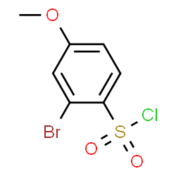 ChemSpider 2D Image | 2-Bromo-4-methoxybenzenesulfonyl chloride | C7H6BrClO3S