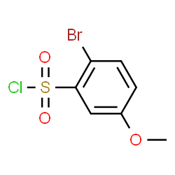 ChemSpider 2D Image | 2-Bromo-5-methoxybenzenesulfonyl chloride | C7H6BrClO3S