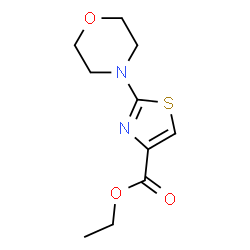 ChemSpider 2D Image | Ethyl 2-(4-morpholinyl)-1,3-thiazole-4-carboxylate | C10H14N2O3S