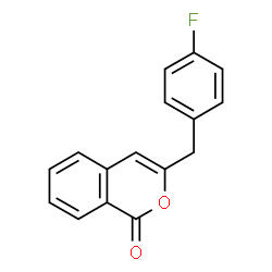 ChemSpider 2D Image | 3-(4-Fluorobenzyl)-1H-isochromen-1-one | C16H11FO2
