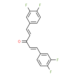 ChemSpider 2D Image | (1E,4E)-1,5-Bis(3,4-difluorophenyl)-1,4-pentadien-3-one | C17H10F4O