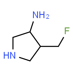 ChemSpider 2D Image | 4-(Fluoromethyl)-3-pyrrolidinamine | C5H11FN2