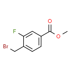 ChemSpider 2D Image | Methyl 4-(bromomethyl)-3-fluorobenzoate | C9H8BrFO2