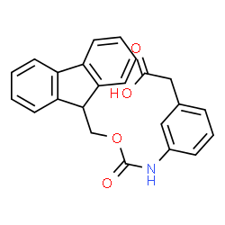 ChemSpider 2D Image | 3-(FMOC-AMINO)PHENYLACETIC ACID | C23H19NO4