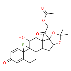 ChemSpider 2D Image | Triamcinolone acetonide acetate | C26H33FO7