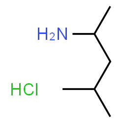 ChemSpider 2D Image | 4-Methyl-2-pentanamine hydrochloride | C6H16ClN