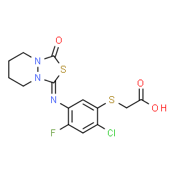 ChemSpider 2D Image | fluthiacet | C14H13ClFN3O3S2