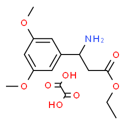 ChemSpider 2D Image | Ethyl 3-amino-3-(3,5-dimethoxyphenyl)propanoate ethanedioate (1:1) | C15H21NO8
