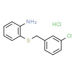 ChemSpider 2D Image | 2-[(3-Chlorobenzyl)thio]aniline hydrochloride | C13H13Cl2NS