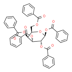 ChemSpider 2D Image | 1,2,3,4,6-Penta-O-benzoyl-beta-D-gulopyranose | C41H32O11