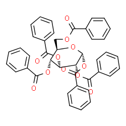 ChemSpider 2D Image | 1,2,3,4,6-Penta-O-benzoyl-alpha-D-allopyranose | C41H32O11