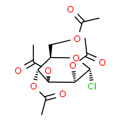 ChemSpider 2D Image | 2,3,4,6-Tetra-O-acetyl-alpha-D-allopyranosyl chloride | C14H19ClO9