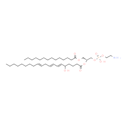 ChemSpider 2D Image | (17R)-23-Amino-20-hydroxy-20-oxido-14-oxo-15,19,21-trioxa-20lambda~5~-phosphatricosan-17-yl (6E,8E,11E)-5-hydroxy-6,8,11-icosatrienoate | C39H72NO9P