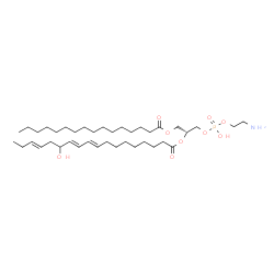 ChemSpider 2D Image | (19R)-25-Amino-22-hydroxy-22-oxido-16-oxo-17,21,23-trioxa-22lambda~5~-phosphapentacosan-19-yl (9E,11E,15E)-13-hydroxy-9,11,15-octadecatrienoate | C39H72NO9P