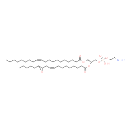 ChemSpider 2D Image | (2R)-3-{[(2-Aminoethoxy)(hydroxy)phosphoryl]oxy}-2-{[(9Z)-11-(3-pentyl-2-oxiranyl)-9-undecenoyl]oxy}propyl (11Z)-11-icosenoate | C43H80NO9P