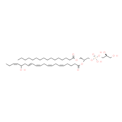 ChemSpider 2D Image | (19R,25S)-22,25,26-Trihydroxy-22-oxido-16-oxo-17,21,23-trioxa-22lambda~5~-phosphahexacosan-19-yl (5Z,8Z,11Z,13E,17Z)-16-hydroxy-5,8,11,13,17-icosapentaenoate | C42H73O11P