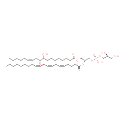 ChemSpider 2D Image | (6Z,9R,10R,21R,27S)-9,10,24,27,28-Pentahydroxy-24-oxido-18-oxo-19,23,25-trioxa-24lambda~5~-phosphaoctacos-6-en-21-yl (5Z,8Z,11Z)-5,8,11-icosatrienoate | C44H79O12P
