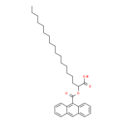 ChemSpider 2D Image | 2-(9-Anthroyloxy)stearic acid | C33H44O4