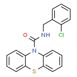 ChemSpider 2D Image | N-(2-Chlorobenzyl)-10H-phenothiazine-10-carboxamide | C20H15ClN2OS