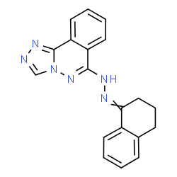 ChemSpider 2D Image | 6-[2-(3,4-Dihydro-1(2H)-naphthalenylidene)hydrazino][1,2,4]triazolo[3,4-a]phthalazine | C19H16N6