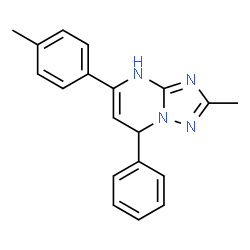 ChemSpider 2D Image | 2-Methyl-5-(4-methylphenyl)-7-phenyl-1,7-dihydro[1,2,4]triazolo[1,5-a]pyrimidine | C19H18N4