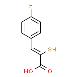ChemSpider 2D Image | (2Z)-3-(4-Fluorophenyl)-2-sulfanylacrylic acid | C9H7FO2S