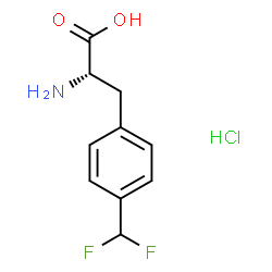 ChemSpider 2D Image | 4-(Difluoromethyl)-L-phenylalanine hydrochloride (1:1) | C10H12ClF2NO2