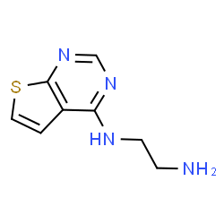 ChemSpider 2D Image | N-(Thieno[2,3-d]pyrimidin-4-yl)-1,2-ethanediamine | C8H10N4S