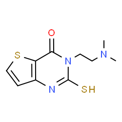 ChemSpider 2D Image | 3-[2-(dimethylamino)ethyl]-2-mercaptothieno[3,2-d]pyrimidin-4(3H)-one | C10H13N3OS2