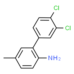 ChemSpider 2D Image | 3',4'-Dichloro-5-methyl-2-biphenylamine | C13H11Cl2N